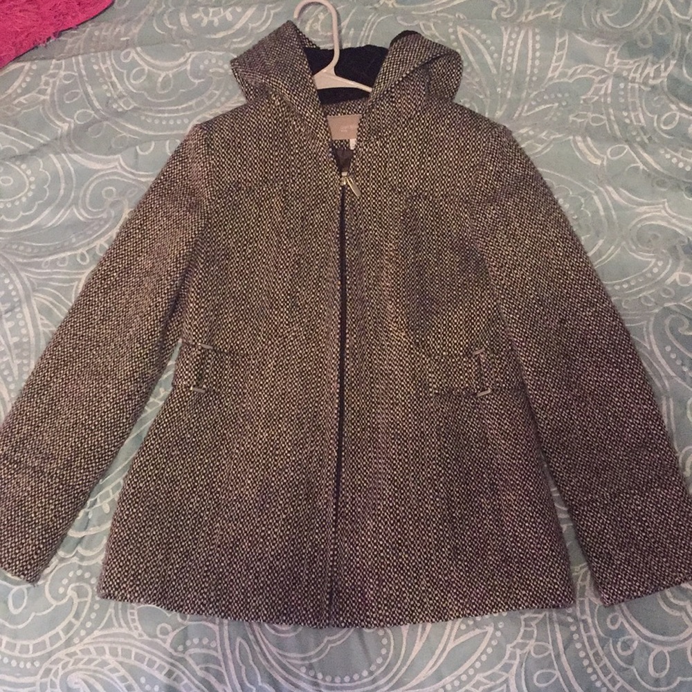 Brown peacoat